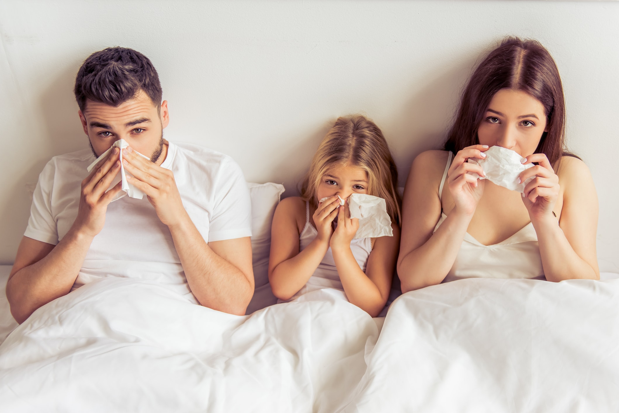 Family having common cold | Allergies