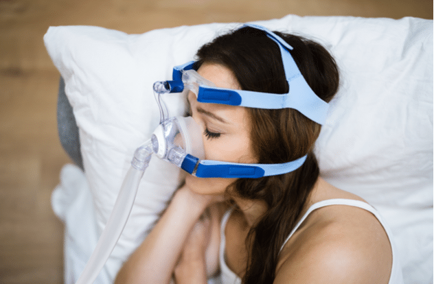 Sleep Apnea Oxygen Mask and CPAP Machine
