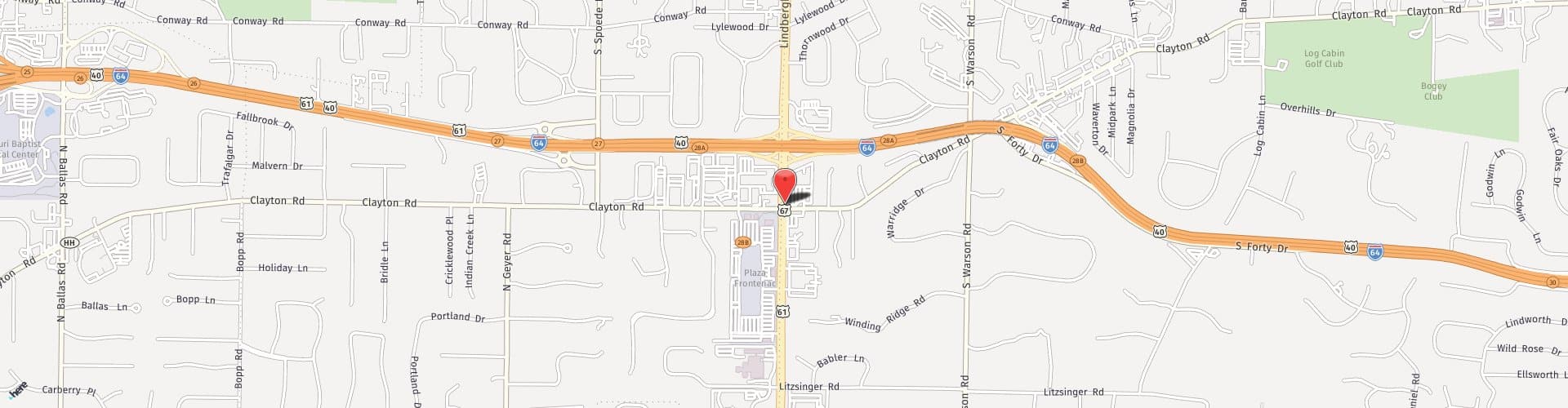 Location Map: 1588 S. Lindbergh Blvd St. Louis, MO 63131