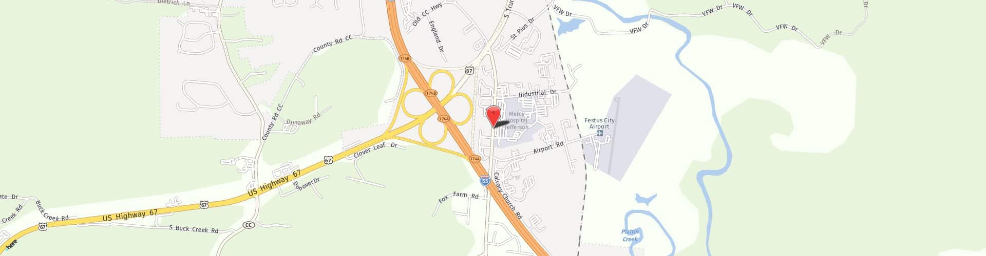 Location Map: 1390 Highway 61 Festus, MO 63028