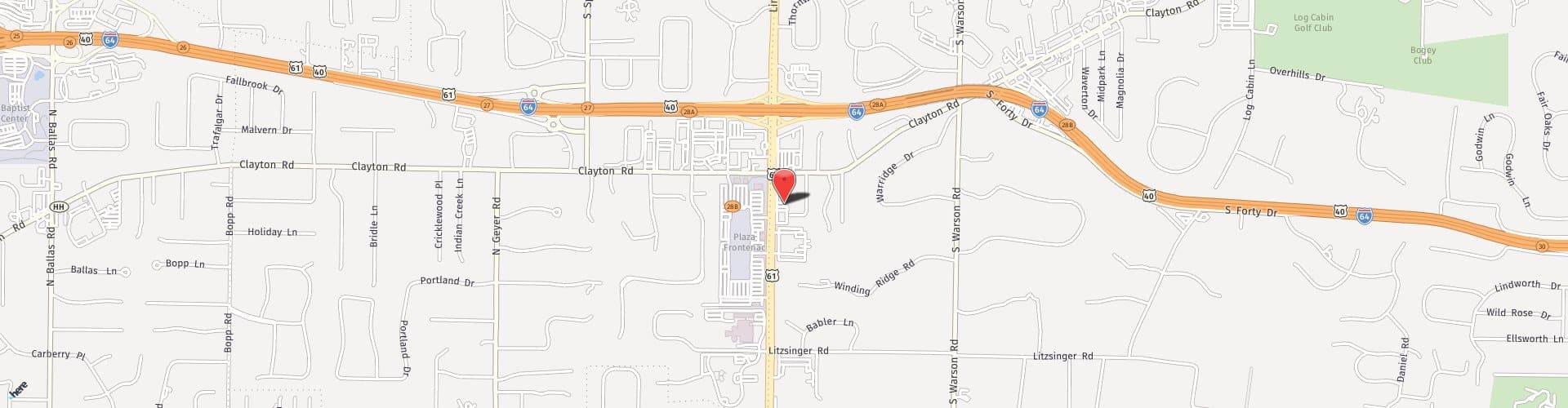 Location Map: 1588 S. Lindbergh Blvd St. Louis, MO 63131